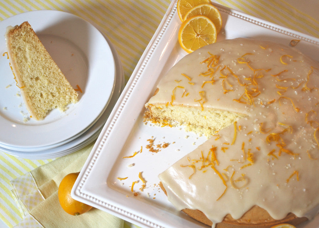 Image of the Lemon Cake with Lemon Ganache Glaze Recipe