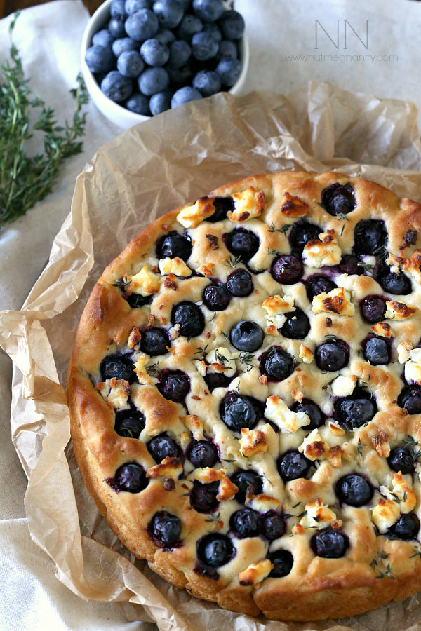 Image of the Blueberry Goat Cheese Focaccia Recipe
