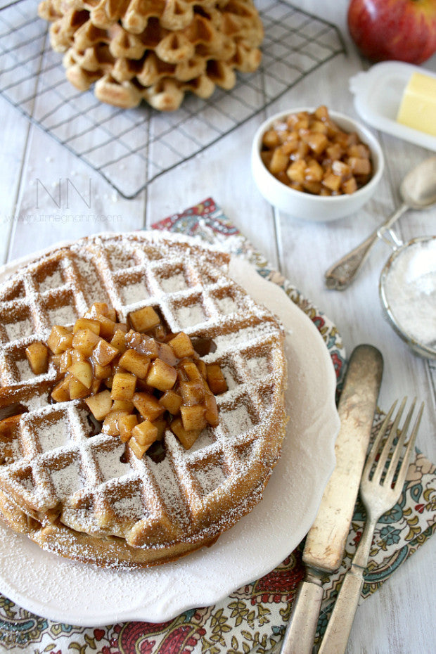 Image of the Apple Cinnamon Waffles Recipe