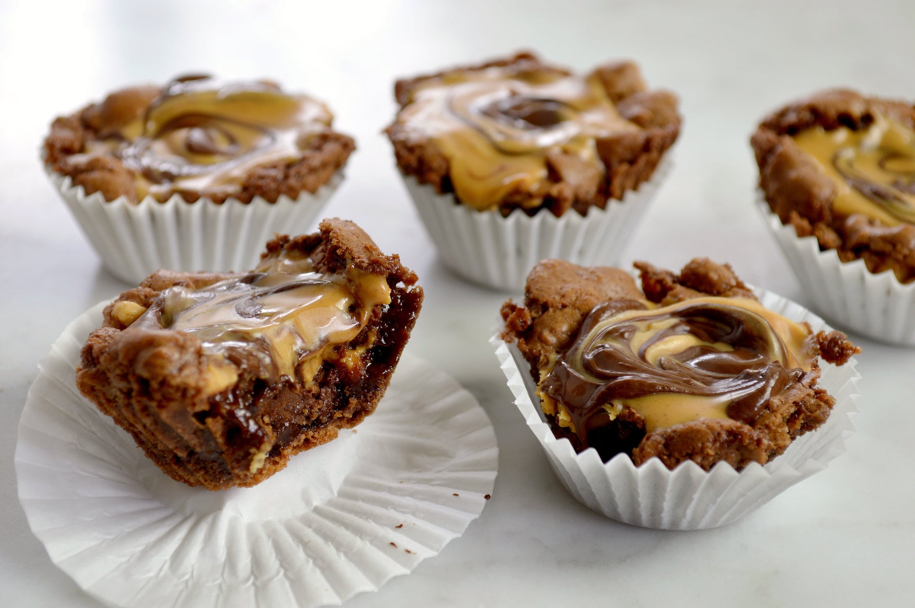 Image of the Peanut Butter & Chocolate Filled Brownie Cups Recipe