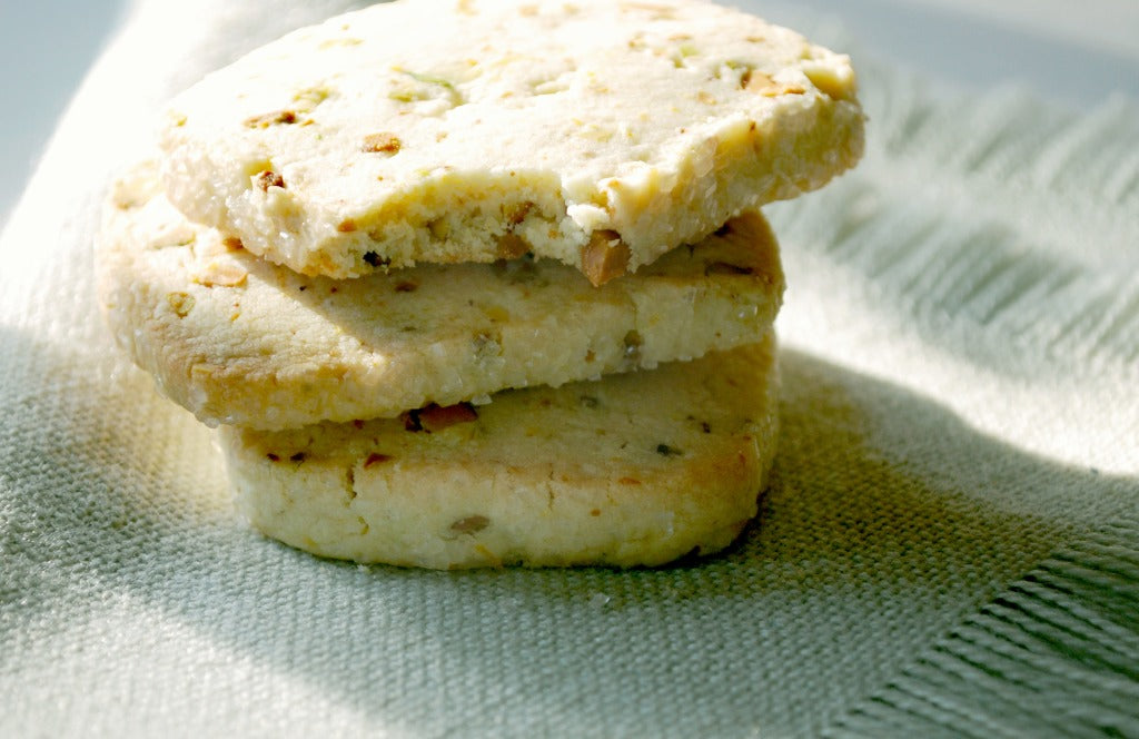 Image of the Pistachio Orange Sable Cookies Recipe