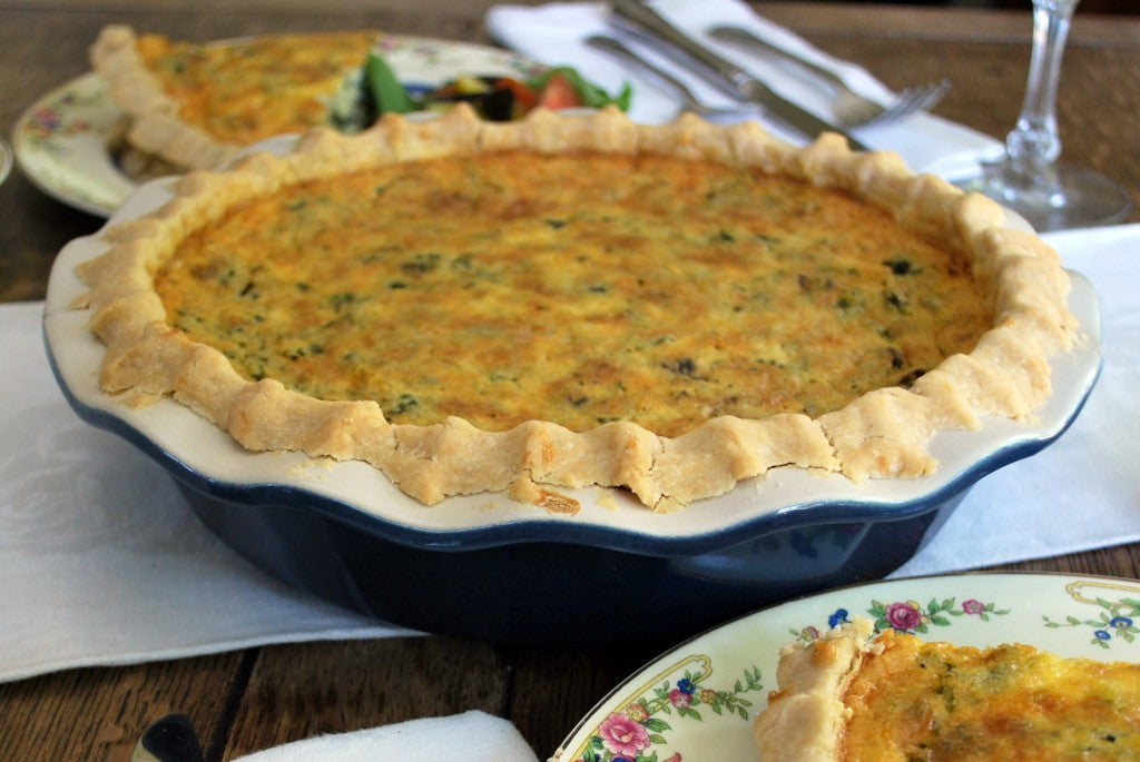 Image of the Spinach and Mushroom Quiche Recipe