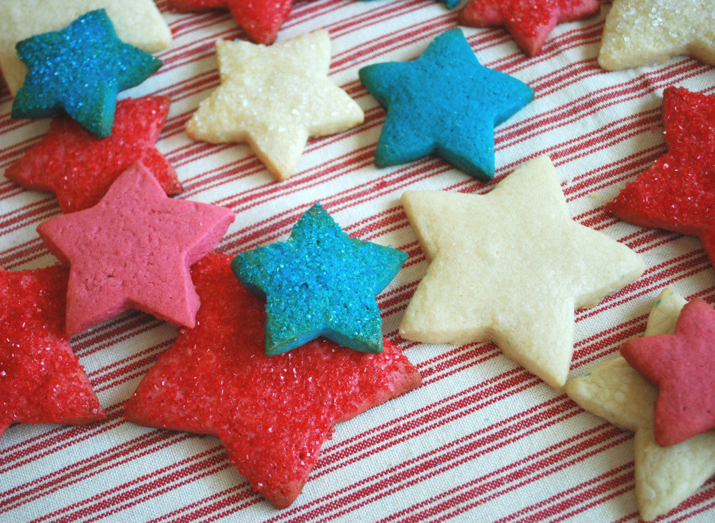 Image of the Red, White & Blue Sugar Cookie Stars Recipe