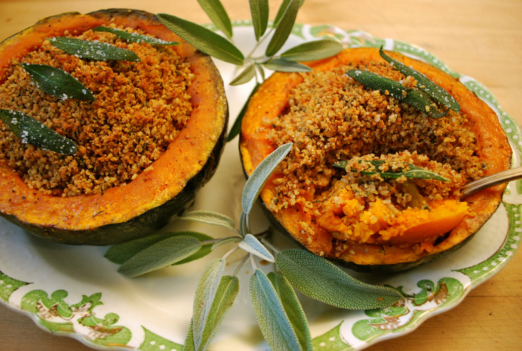 Image of the Roasted Squash with Sage Bread Crumbs Recipe