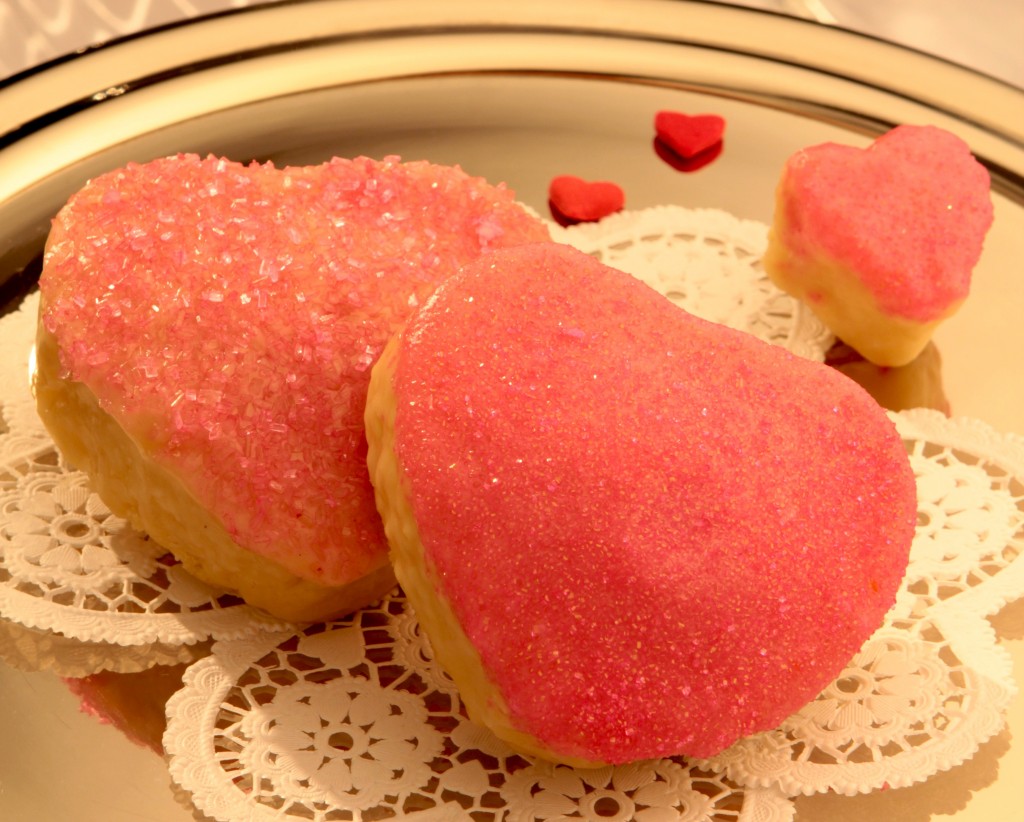Image of the Shimmering Heart Cakes Recipe