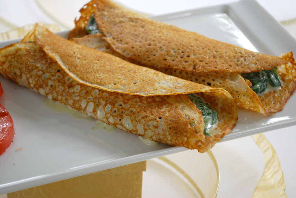 Image of the Spinach and Cheese Crepes Recipe