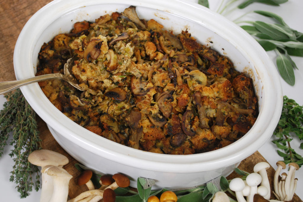 Image of the Wild Mushroom and Leek Stuffing Recipe
