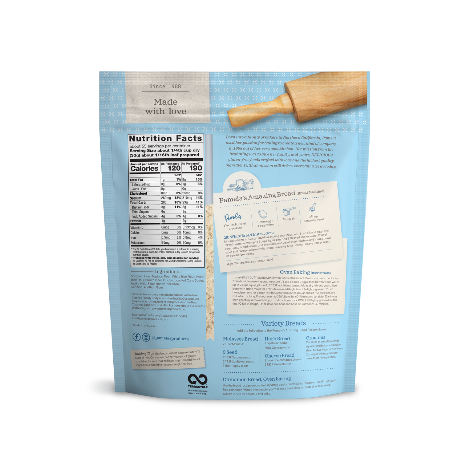 Gluten-Free Bread Mix, 4 lb.