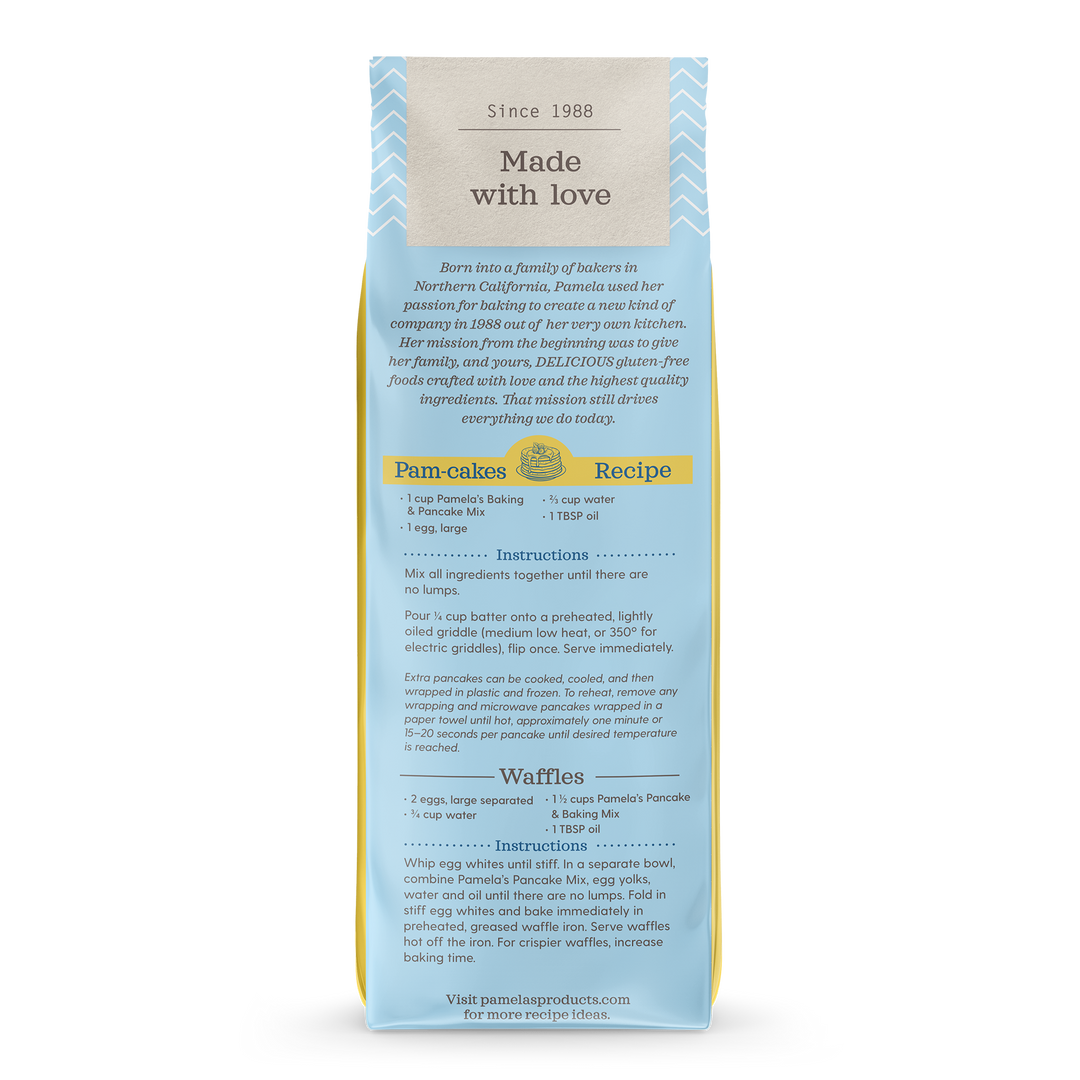 Pancake Baking Mix, 24 – Pamela's Products