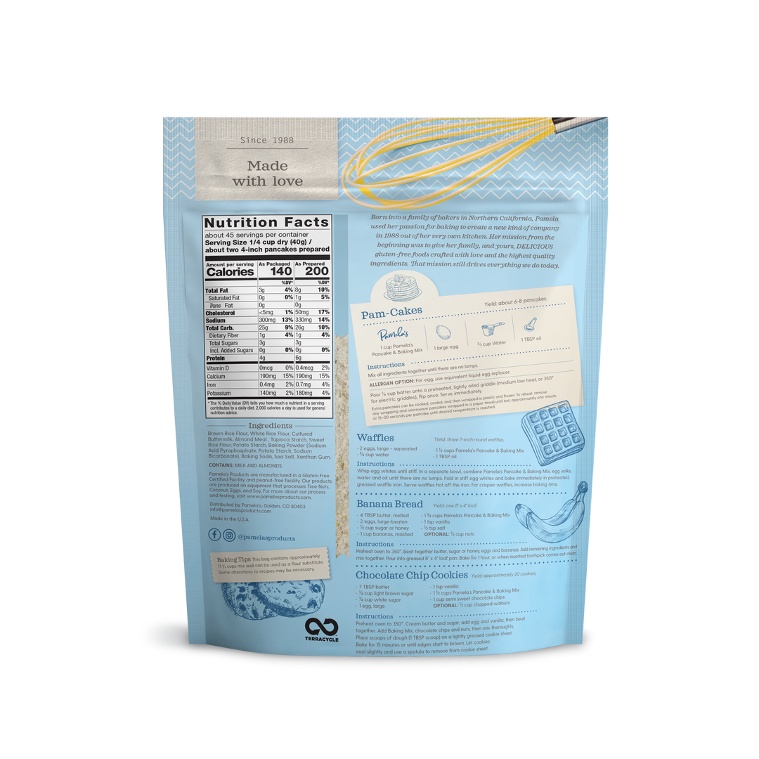 Pancake Baking Mix, – Pamela's Products