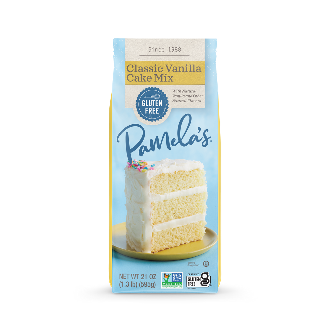 Gluten-Free Vanilla Cake Mix, 21 oz. – Pamela's Products