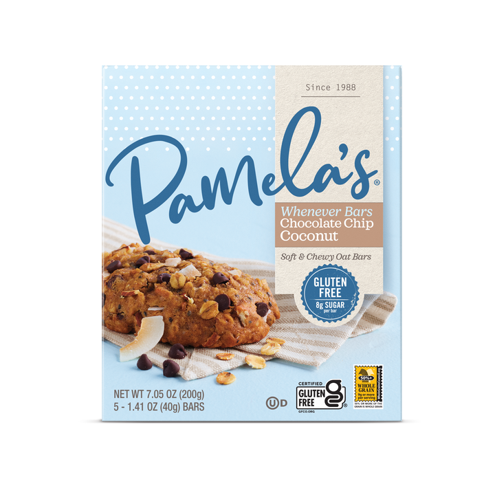 Chocolate Chip Coconut Whenever Bars 6 units per case 7.1 oz Product Label