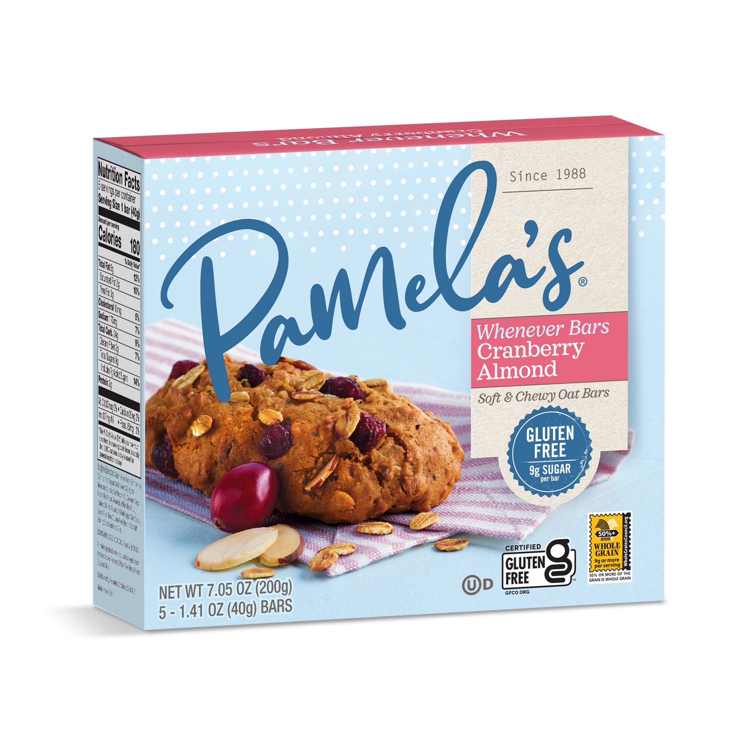 Gluten-Free Cranberry Almond Whenever Bars