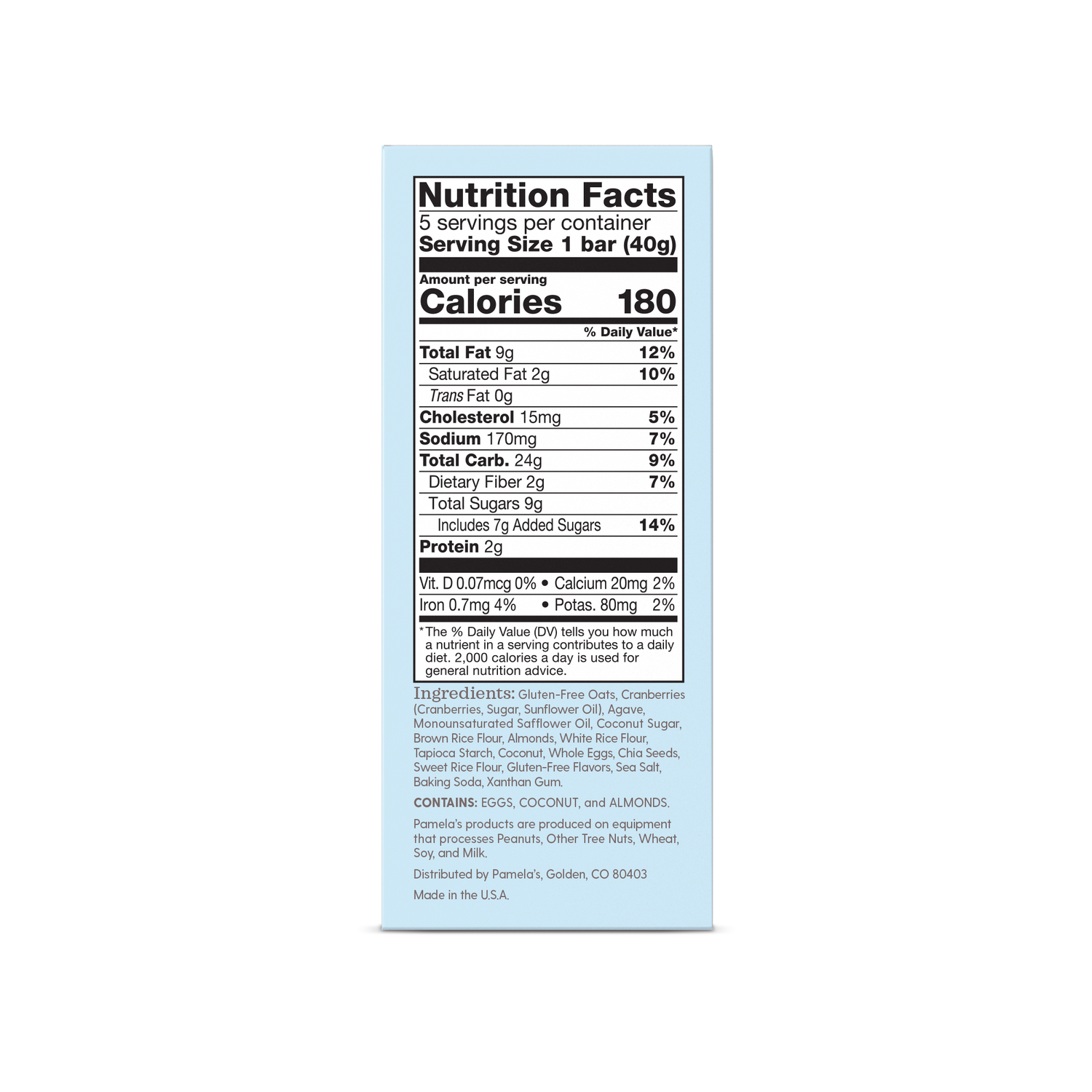 Gluten-Free Cranberry Almond Whenever Bars