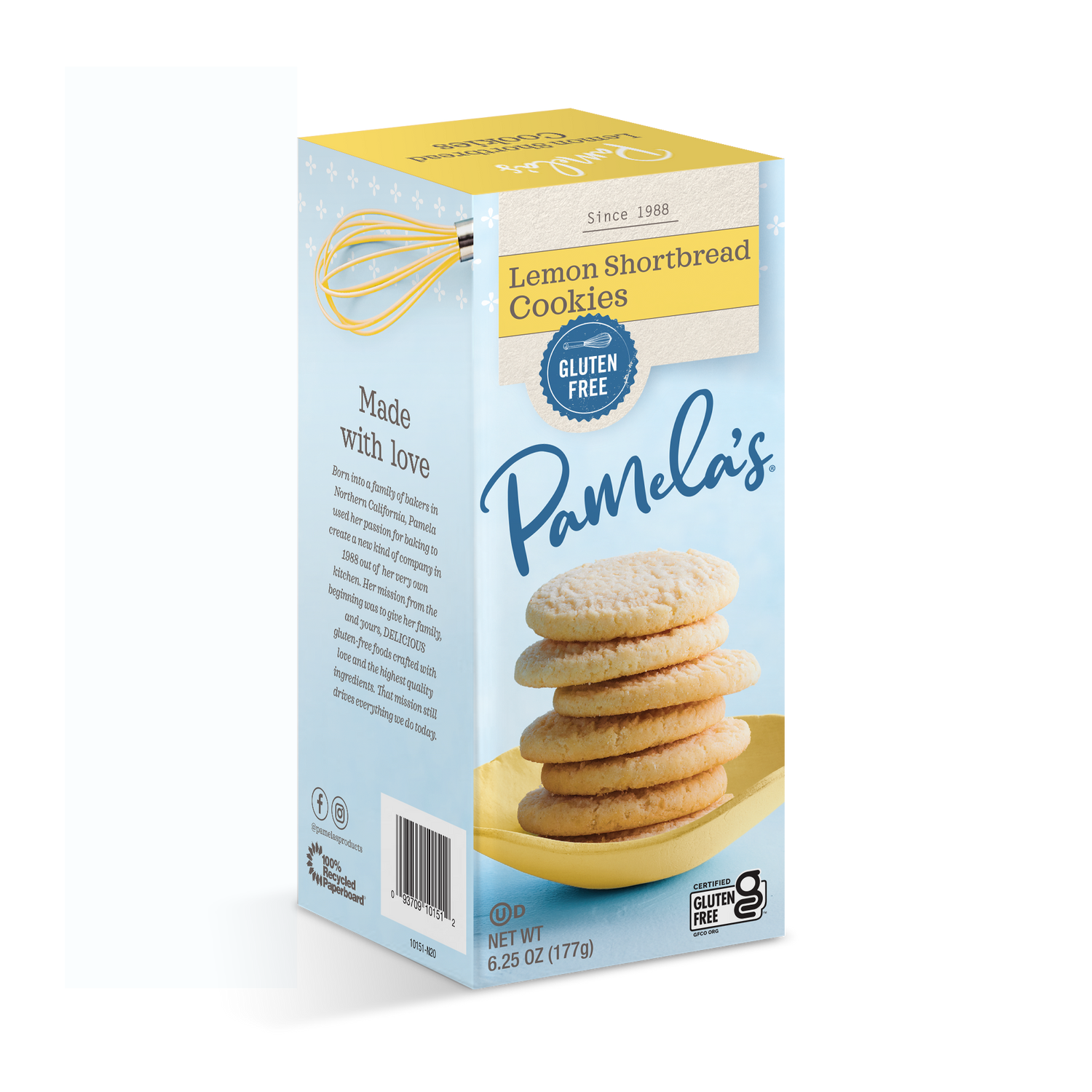 Gluten-Free Lemon Shortbread Cookies