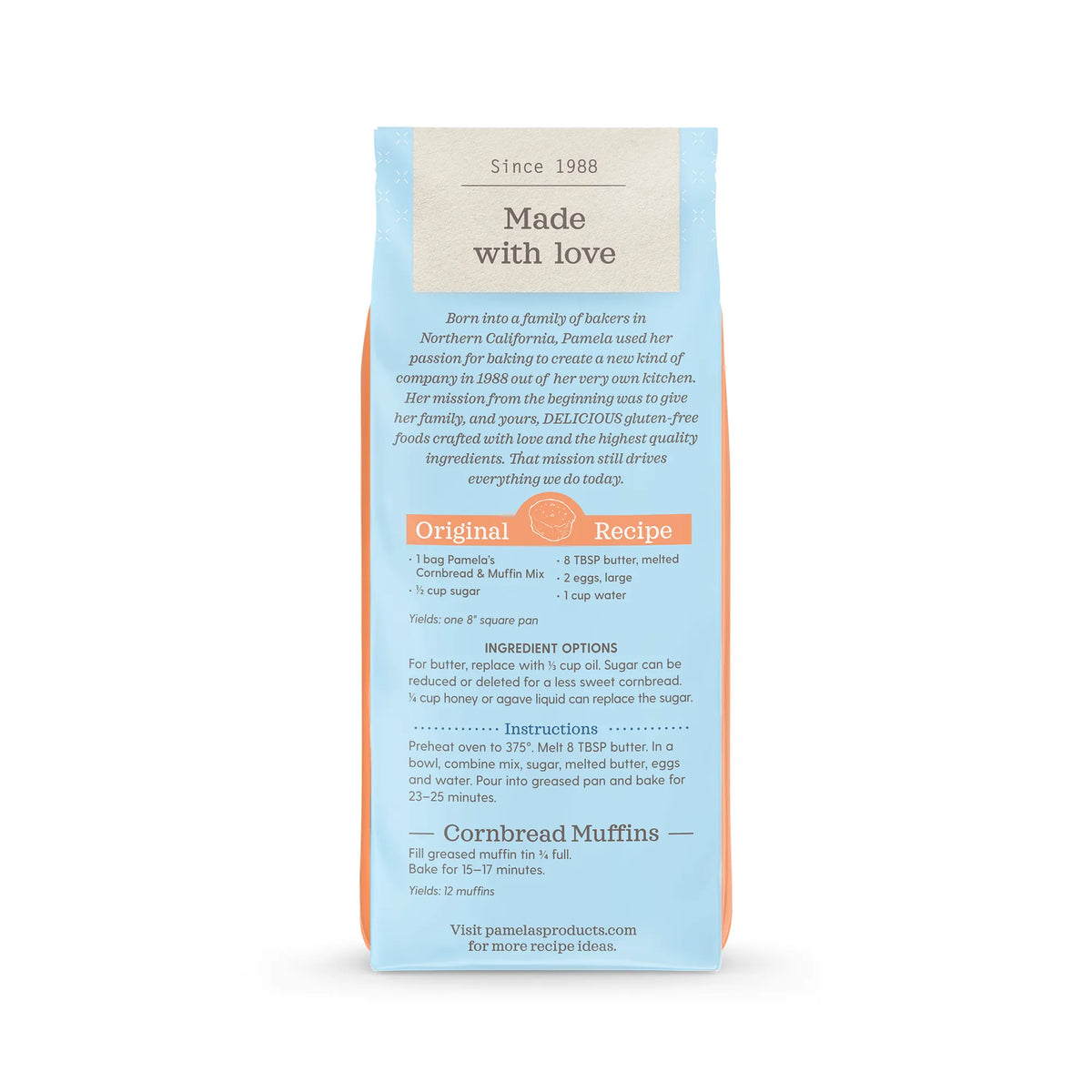 Jelly Belly Muffin Mix packaging with text on a white background