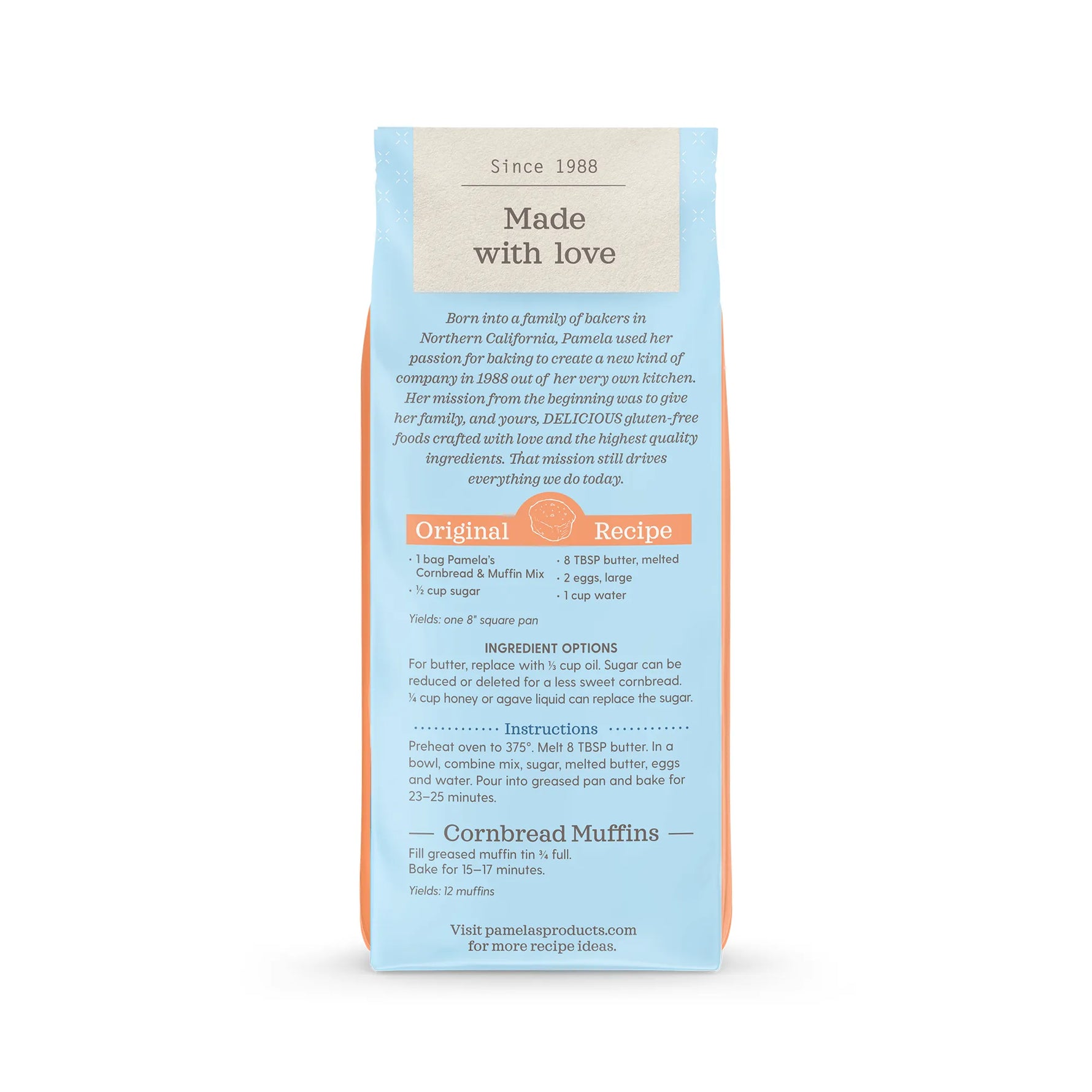 Jelly Belly Muffin Mix packaging with text on a white background