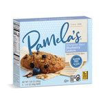 Box of Pamela's Blueberry Lemon oat bars on a white background