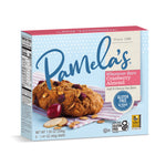 Box of Pamela's Whenever Bars Cranberry Almond on a white background