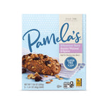 Box of Pamela's Whenever Bars with a blue and white design