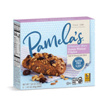 Box of Pamela's Raisin Walnut & Spice oat bars on a white background