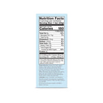 Nutrition facts label on a white background