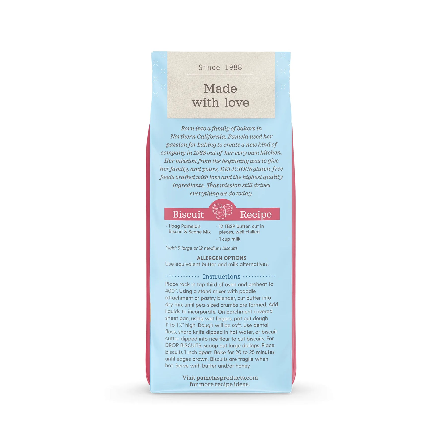Pampered Chef product packaging with text and branding on a white background