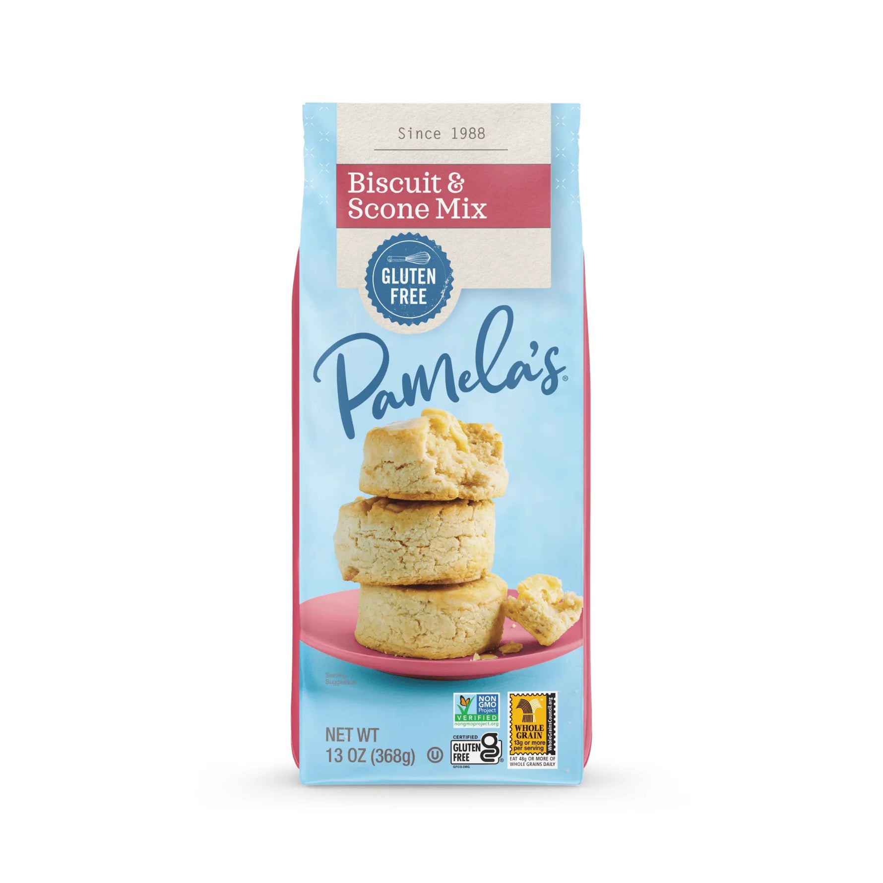 Pamela's Biscuit & Scone Mix package on a white background