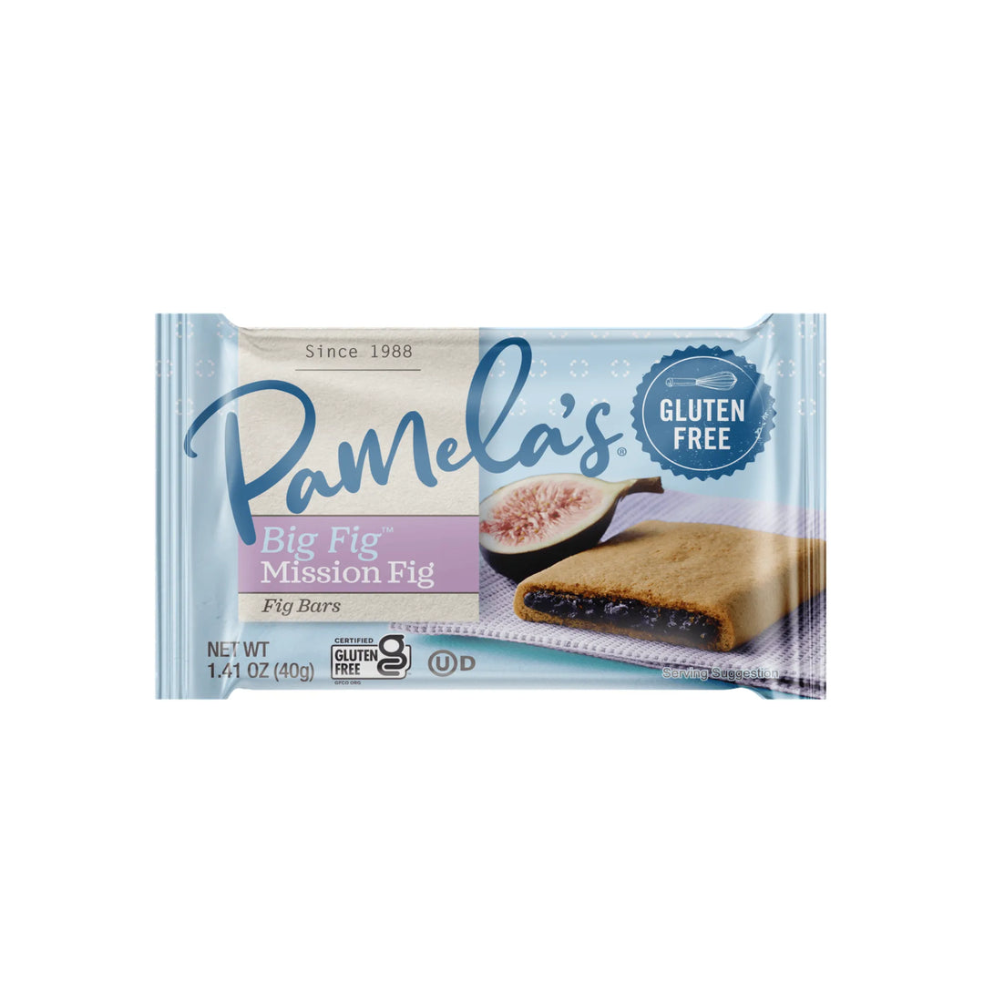 Pamela's Big Fig Mission Fig Fig Bars packaging on a white background