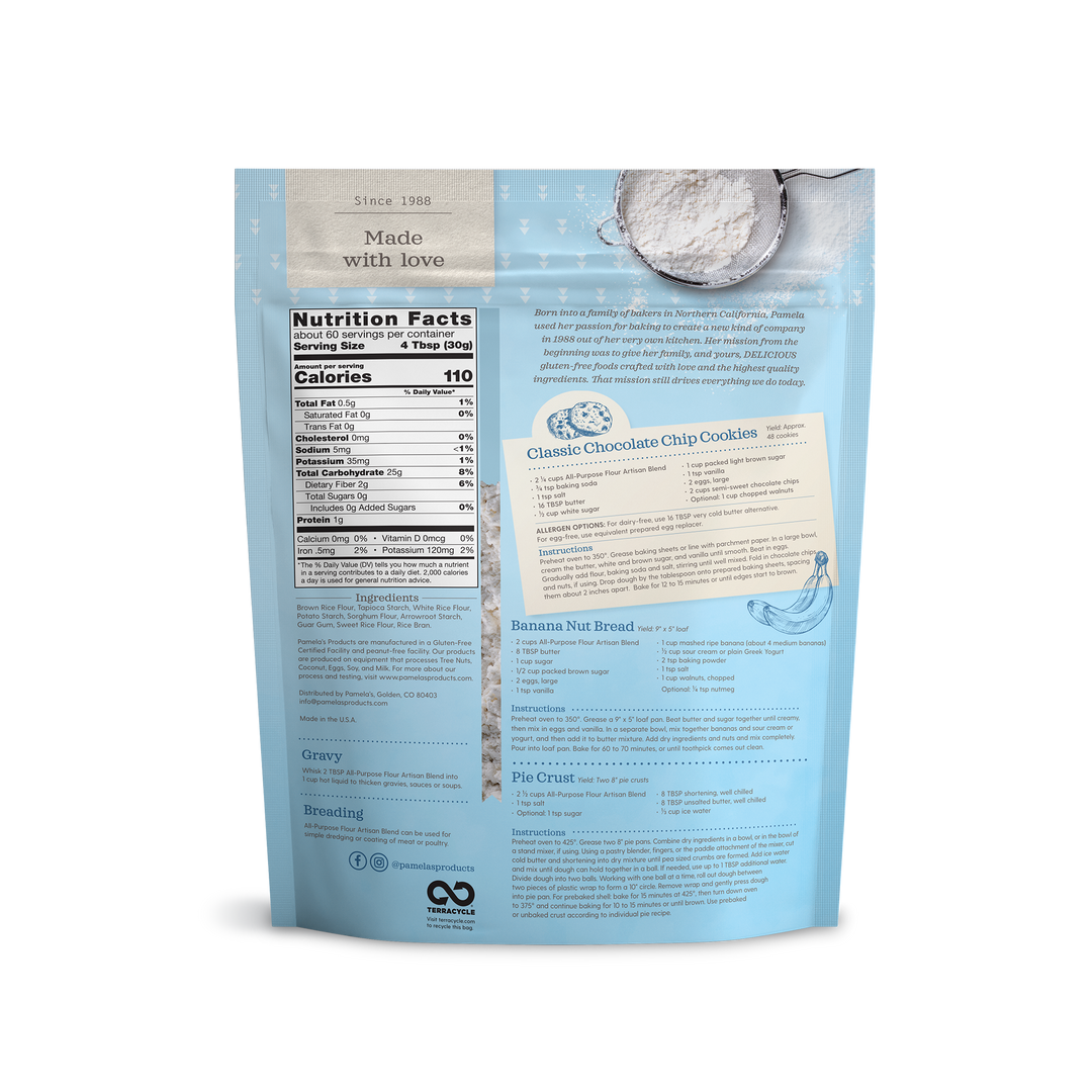 Gluten-Free 1:1 All-Purpose Flour, – Pamela's Products