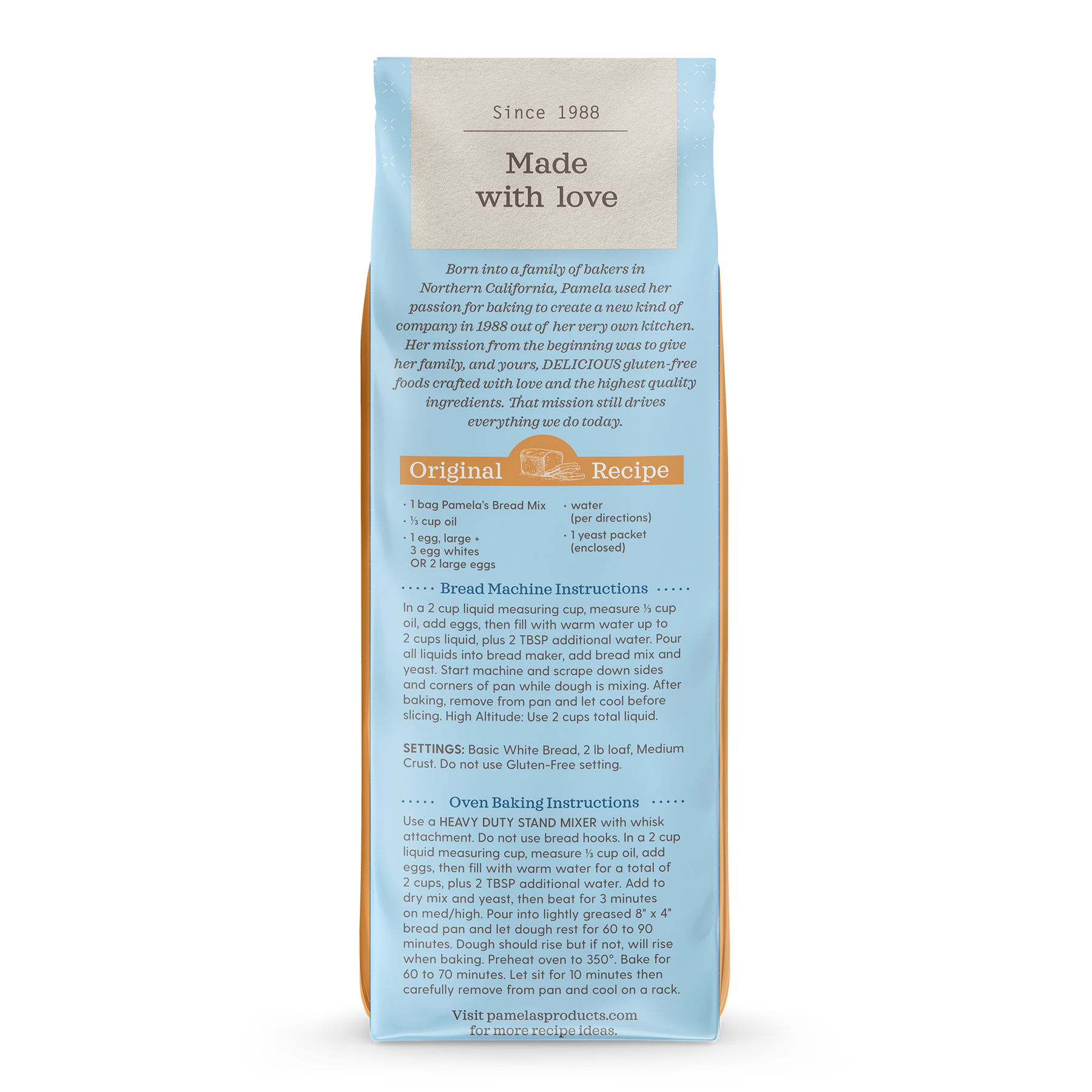 Pamela's gluten outlet free bread mix
