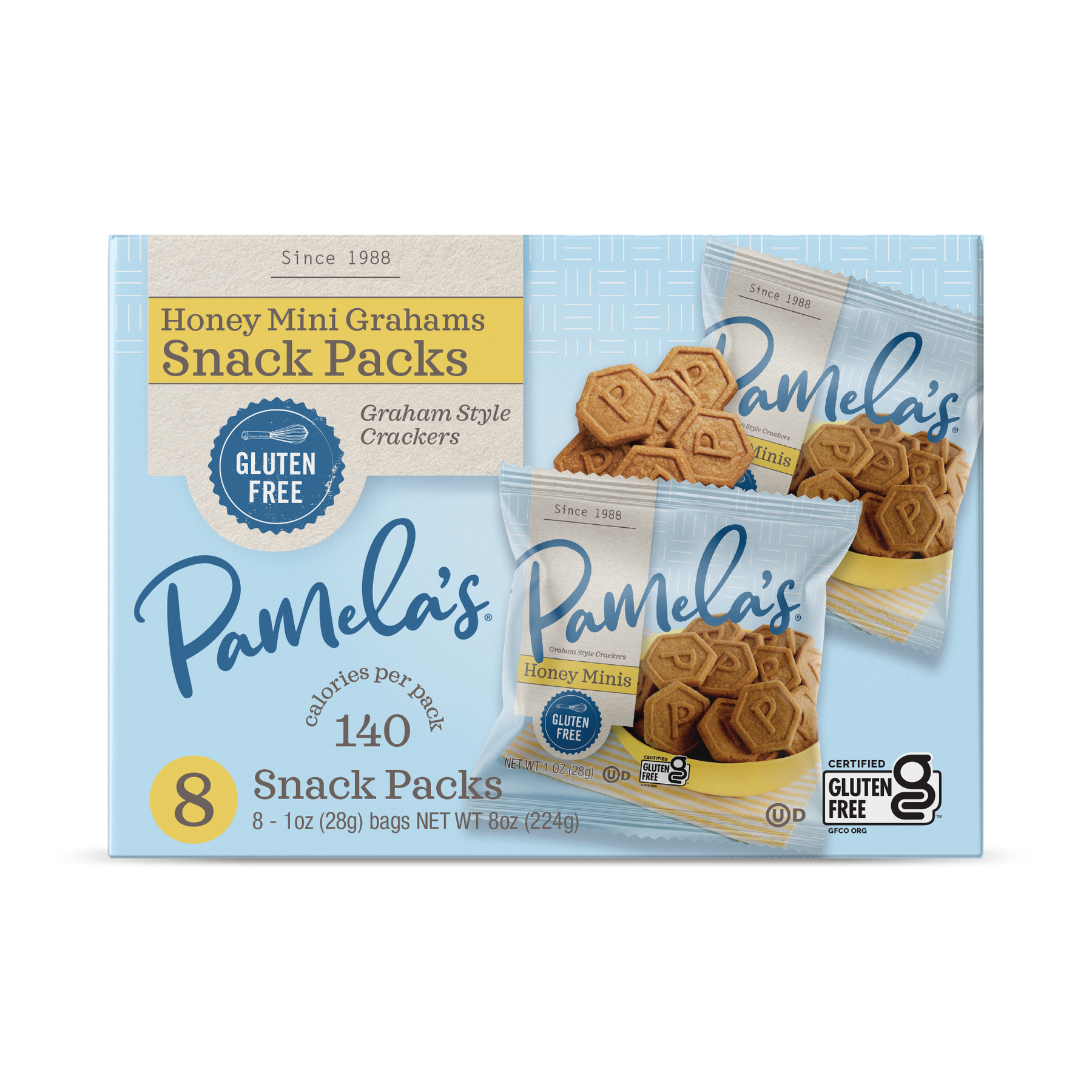 Honey Mini Grahams Snack Pack 6 units per case 8.0 oz